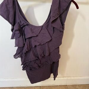 Charlotte Russe Plum Layered Blouse